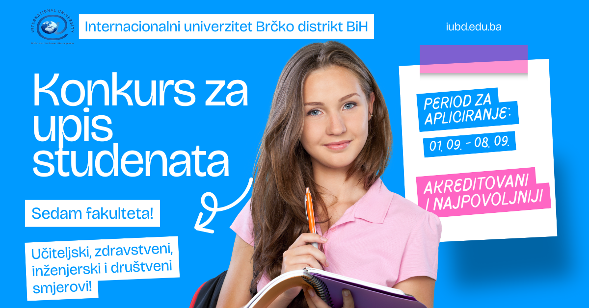Drugi upisni rok na IUBD - JAVNI KONKURS